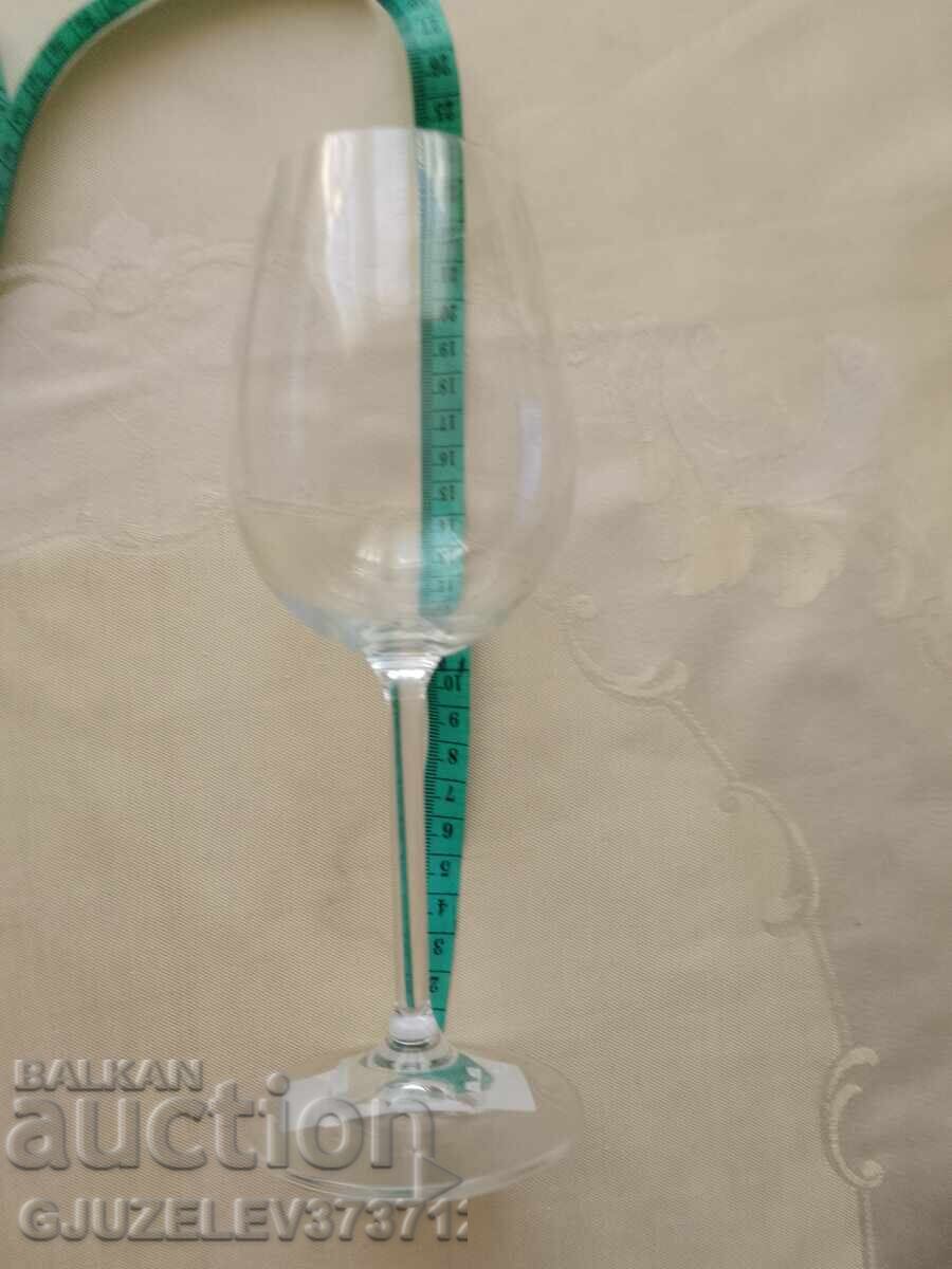 6 чаши за бяло вино Бохемия кристал неизползвани - 7