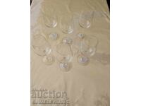 6 pahare pentru vin alb Bohemia cristal, noi
