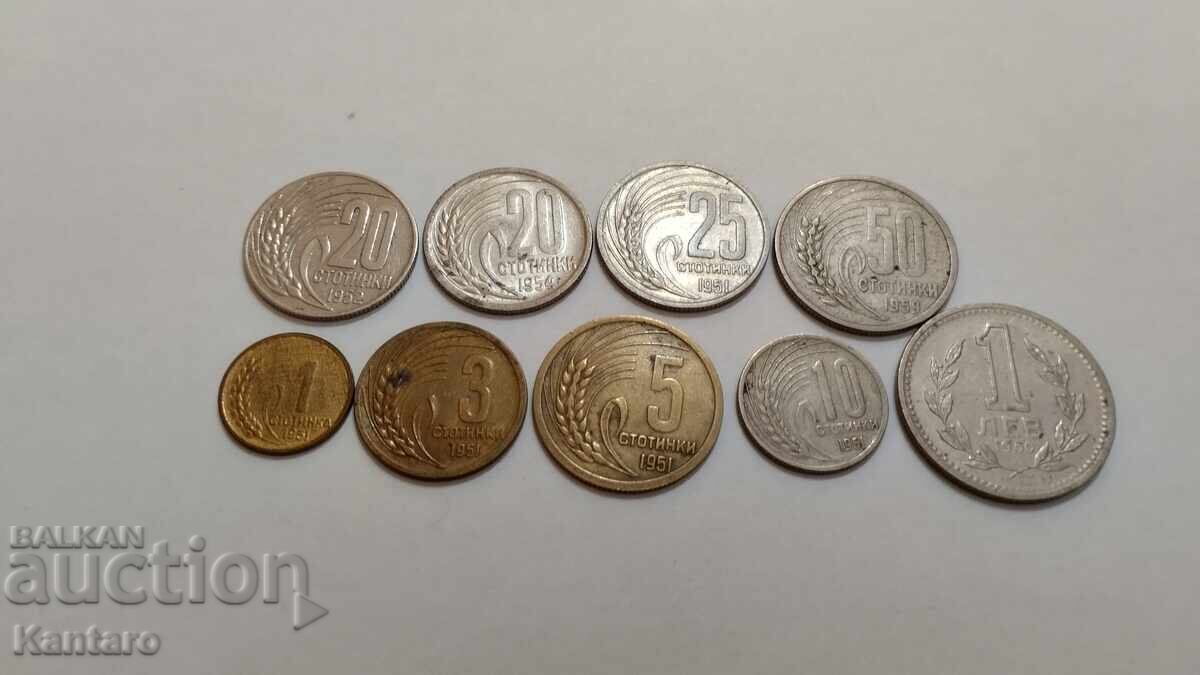 Coin - BULGARIA - FULL LOT - 1951 - 1960 with price 85.00 BGN | € 43.46 Coin - BULGARIA - FULL LOT - 1951 - 1960 with price 85.00 BGN | € 43.46