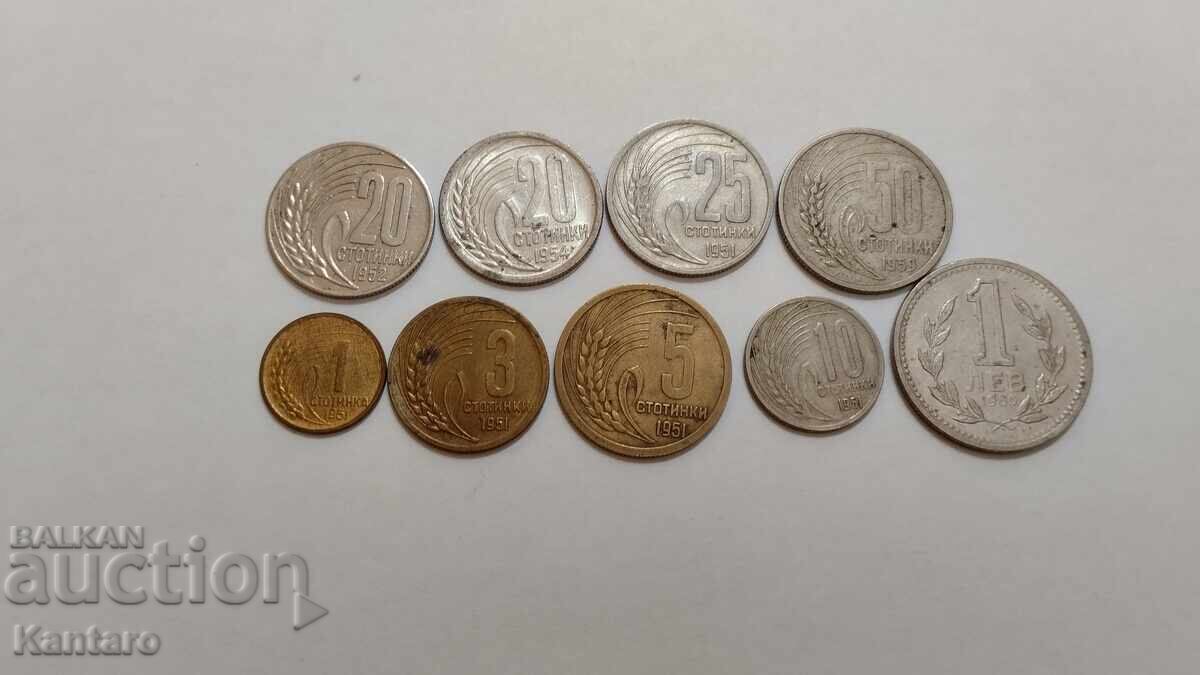 Coin - BULGARIA - FULL LOT - 1951 - 1960 Coin - BULGARIA - FULL LOT - 1951 - 1960