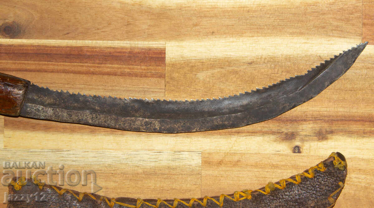 Доставка на Стар земеделски нож дървена дръжка трион Доставка на Стар земеделски нож дървена дръжка трион