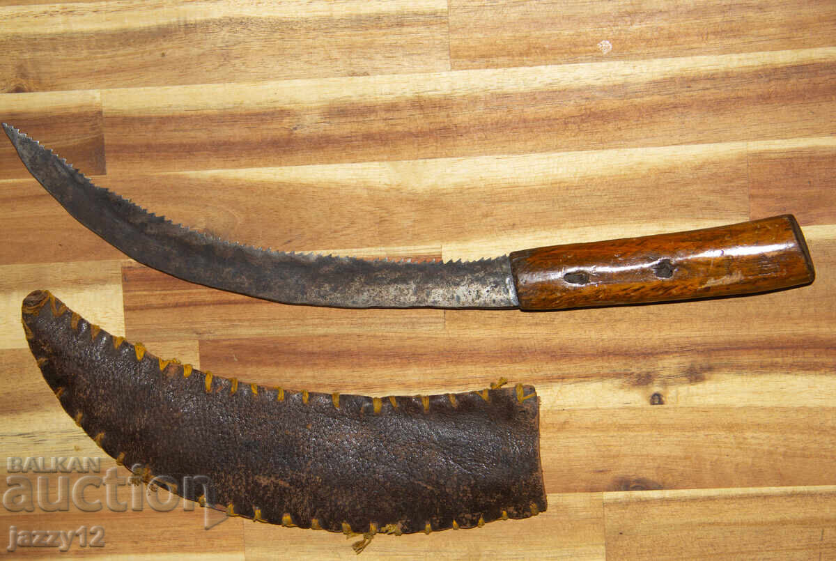 Стар земеделски нож дървена дръжка трион - 7 Стар земеделски нож дървена дръжка трион - 7