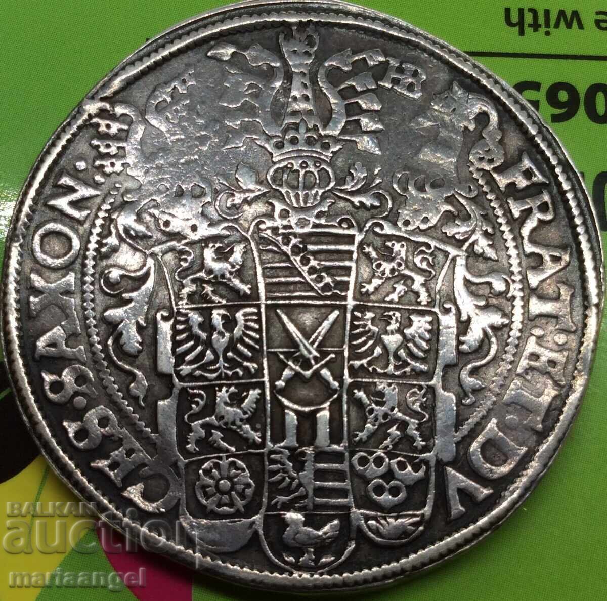 Saxony Thaler Γερμανία "The Three Brothers" 28,88g - σπάνιο - 6