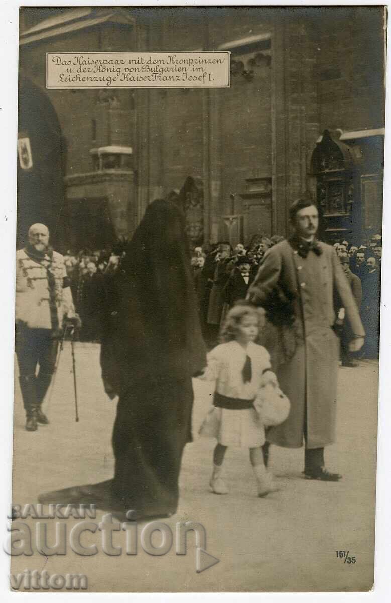 Tsar Ferdinand la înmormântarea kaiserului austriac 1916 Primul Război Mondial