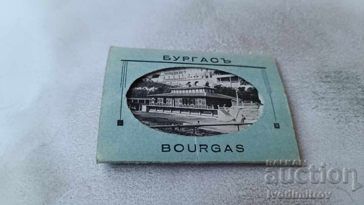 Notebook with mini cards of the city of Burgas Gr. Paskov 1941 Notebook with mini cards of the city of Burgas Gr. Paskov 1941