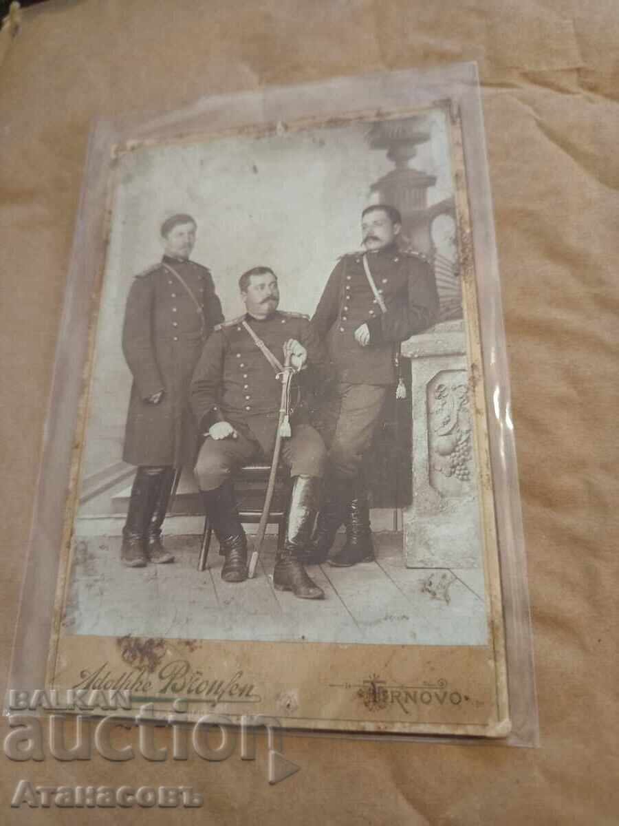 Photograph cardboard photograph Adolf Bronfen Tarnovo Military