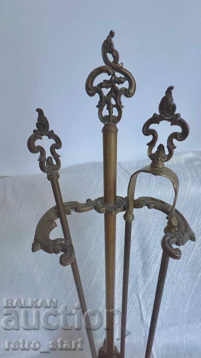 Antique French fireplace set - 7 Antique French fireplace set - 7