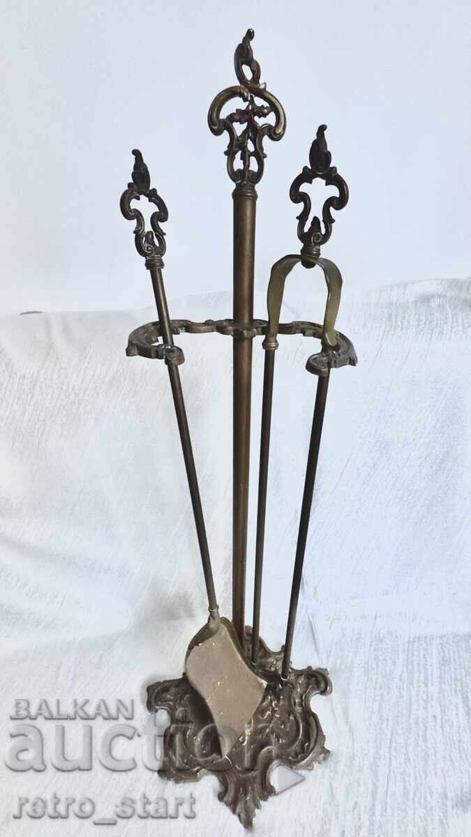 Antique French fireplace set Antique French fireplace set
