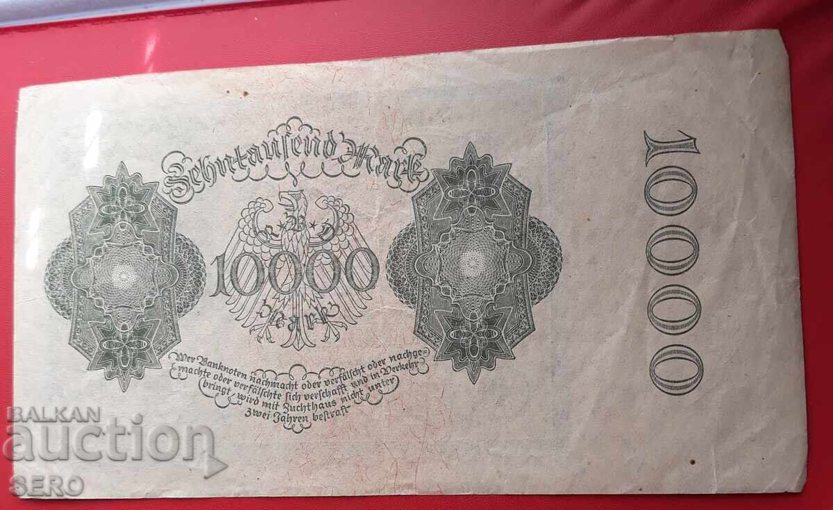Τραπεζογραμμάτιο-Γερμανία-10.000 μάρκα 1922 με τιμή 2.00 BGN | € 1.02 Τραπεζογραμμάτιο-Γερμανία-10.000 μάρκα 1922 με τιμή 2.00 BGN | € 1.02