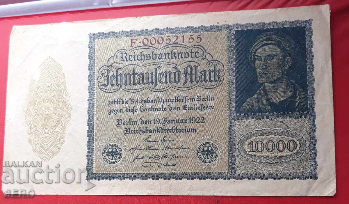 Τραπεζογραμμάτιο-Γερμανία-10.000 μάρκα 1922 Τραπεζογραμμάτιο-Γερμανία-10.000 μάρκα 1922