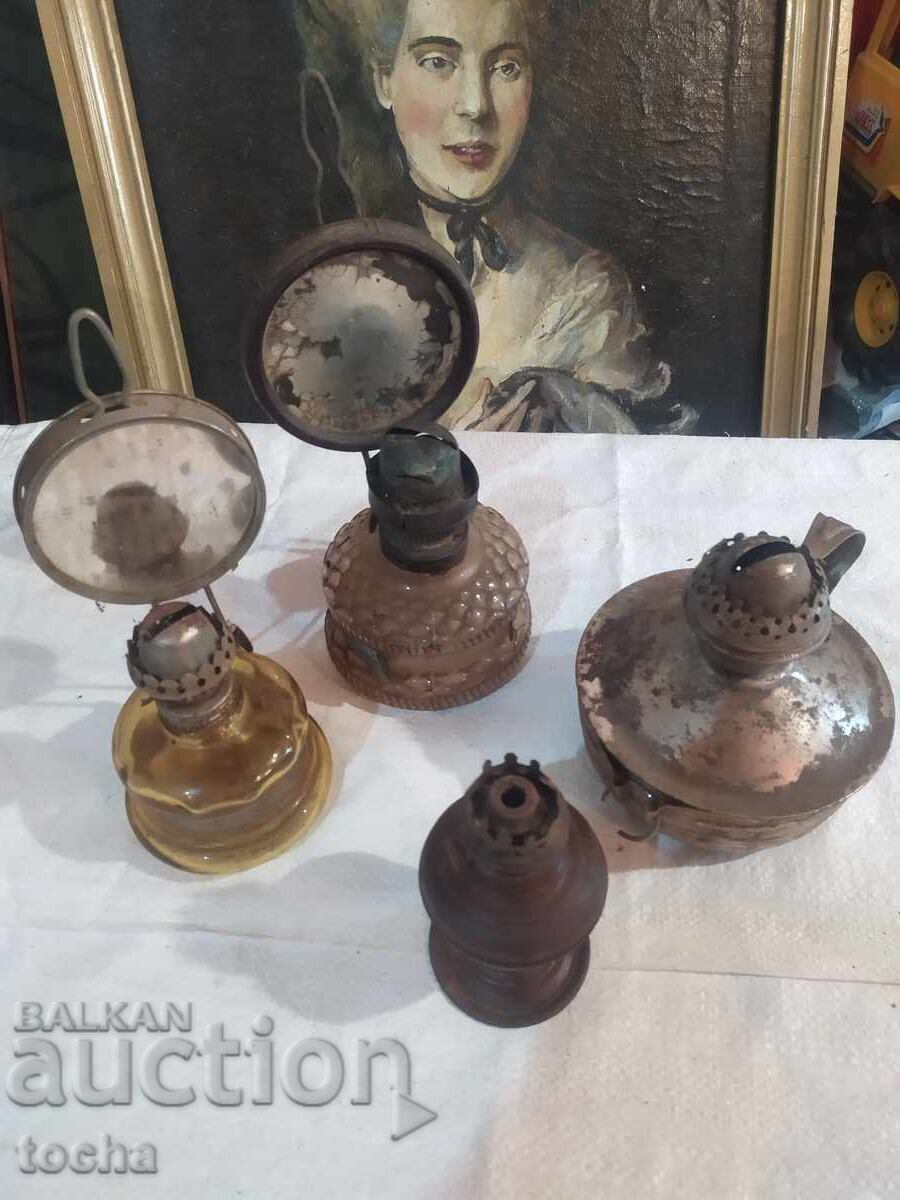 Old gas lamps, lot. BZC Old gas lamps, lot. BZC