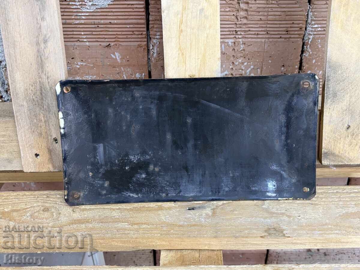 Auction Enamel plate Auction Enamel plate