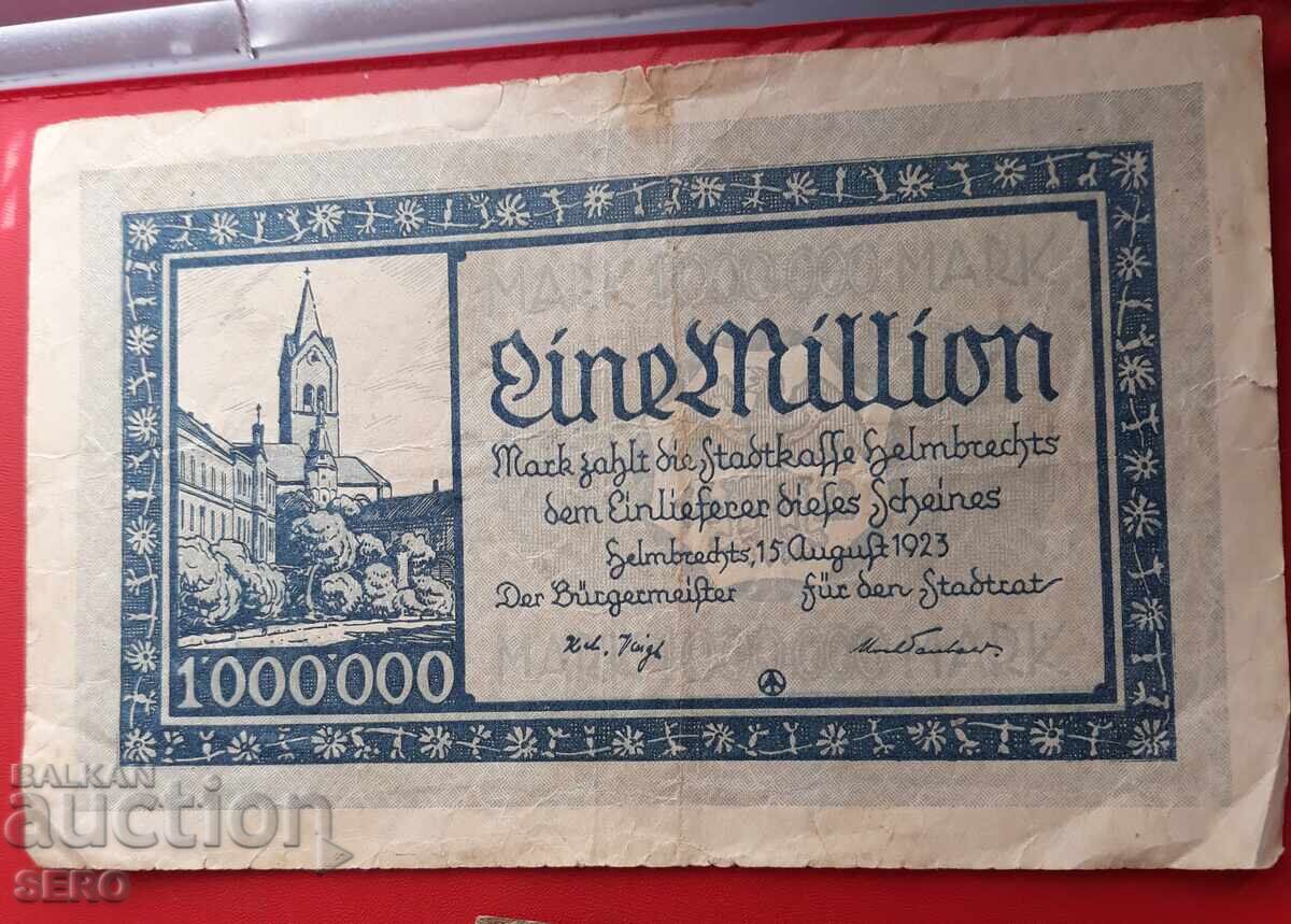 Banknote - Germany - Bavaria - Helmbrechts 1,000,000 Mark 1923