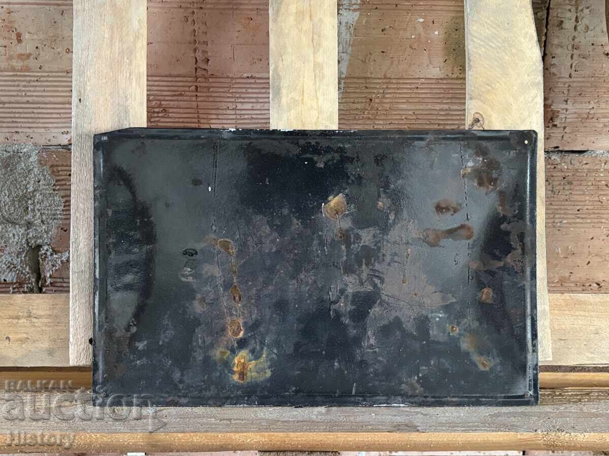 Auction Enamel plate Auction Enamel plate