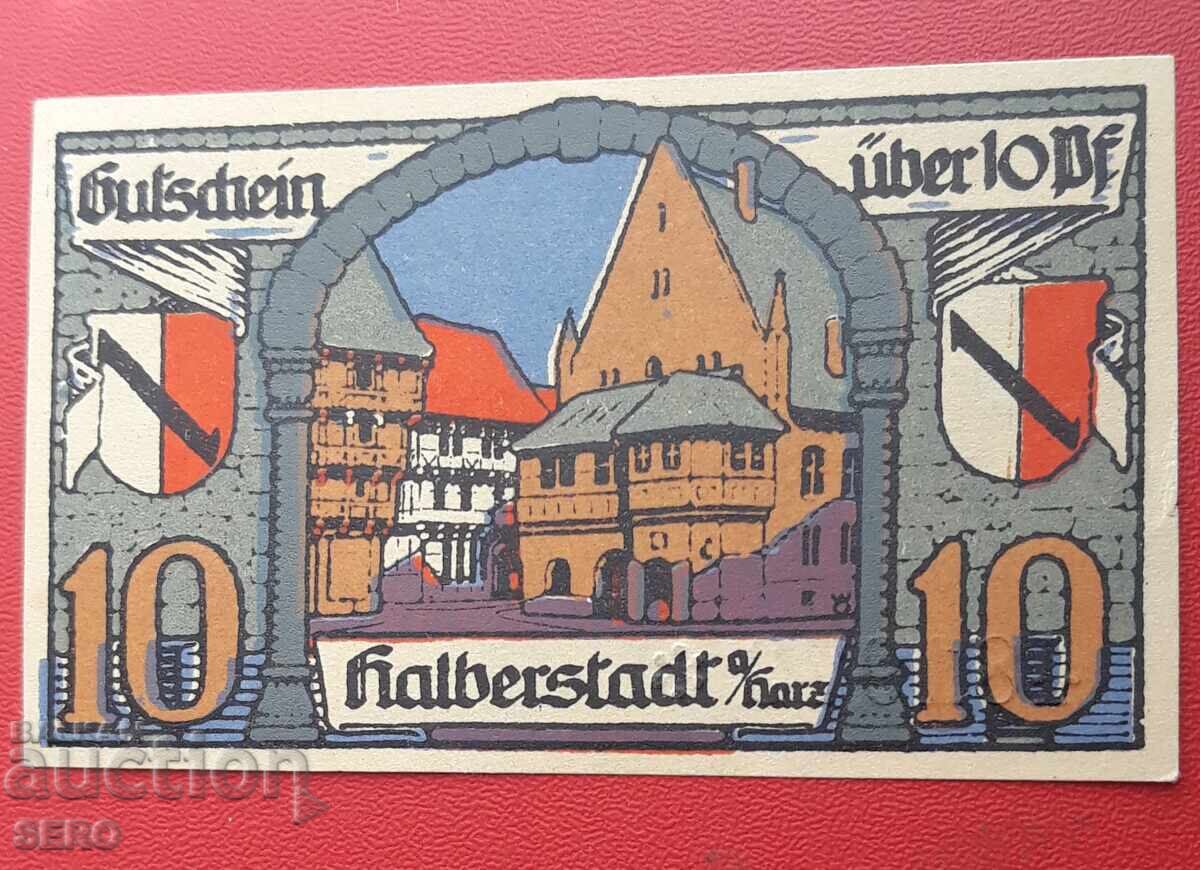 Banknote-Germany-Saxony-Halberstadt-10 Pfennig 1920 Banknote-Germany-Saxony-Halberstadt-10 Pfennig 1920