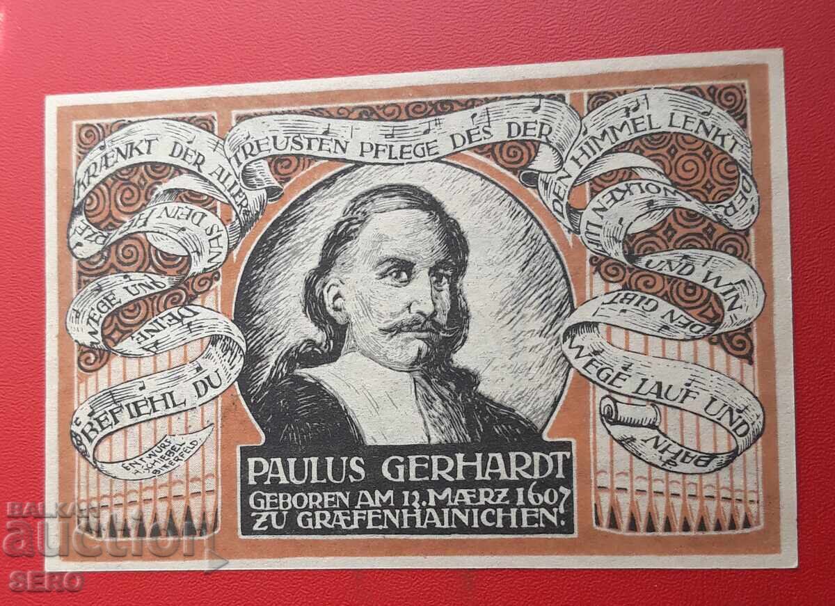 Bancnotă-Germania-Saxonia-Gröfenhainichen-50 pfennig 1921