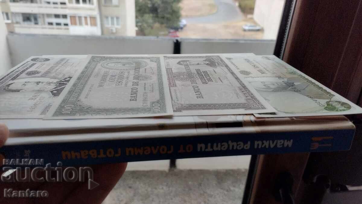 Bancnotă - MOZAMBIC - 50 ; 100 ; 500 și 1 000 escudos - UNC - 6 Bancnotă - MOZAMBIC - 50 ; 100 ; 500 și 1 000 escudos - UNC - 6