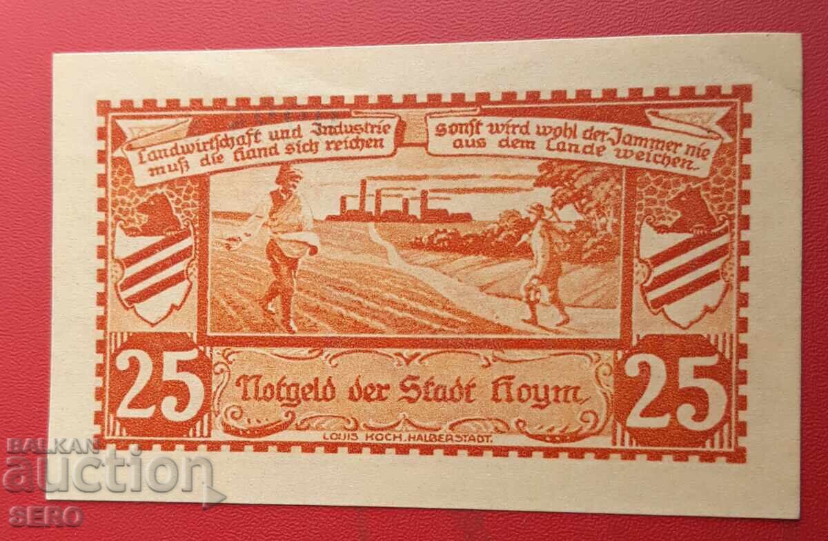 Banknote-Germany-Saxony-Heim-25 Pfennig 1921 with price 2.00 BGN | € 1.02