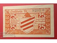 Banknote-Germany-Saxony-Heim-25 Pfennig 1921