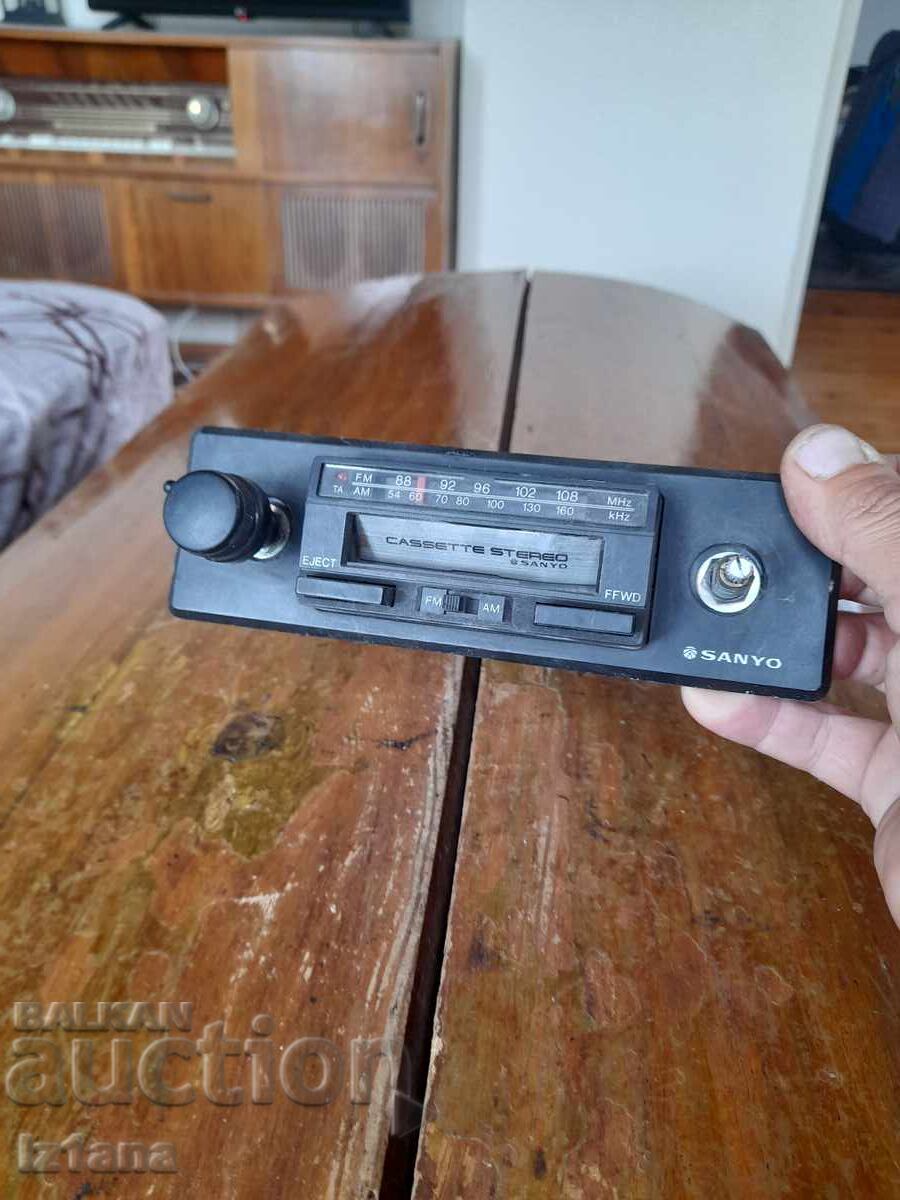 Old Sanyo car radio cassette player with price 27.00 BGN | € 13.80 Old Sanyo car radio cassette player with price 27.00 BGN | € 13.80