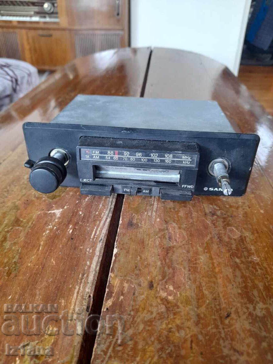 Old Sanyo car radio cassette player Old Sanyo car radio cassette player