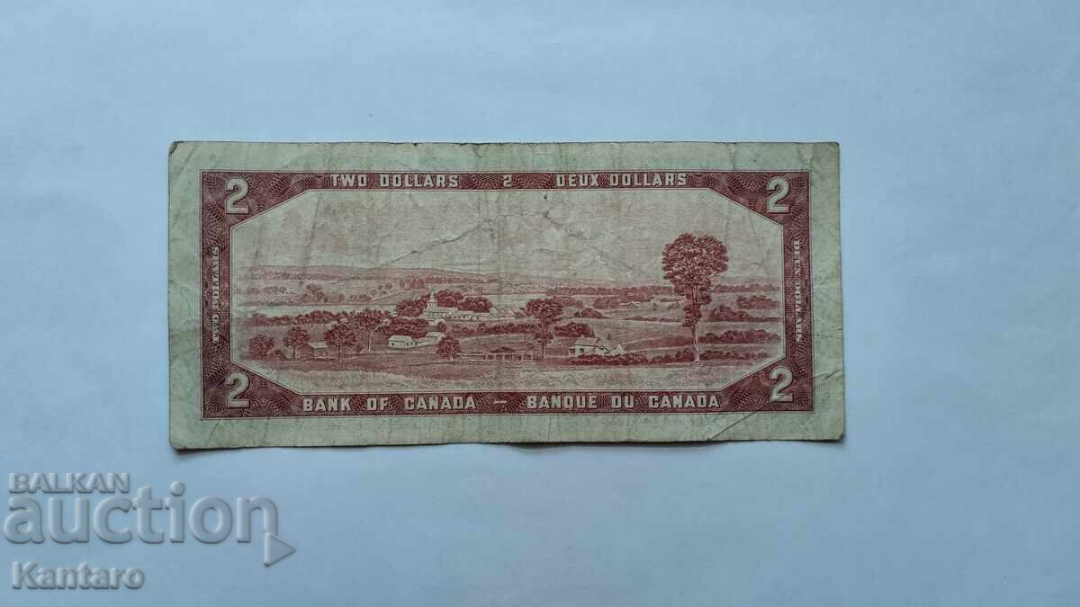 Livrarea Bancnotă - CANADA - 2 dolari - 1954 Livrarea Bancnotă - CANADA - 2 dolari - 1954
