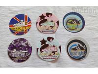 DUNLOP ÎNCĂLȚĂMINTE RECLAMĂ ABȚIBILDURI LOT 6 BUCĂȚI