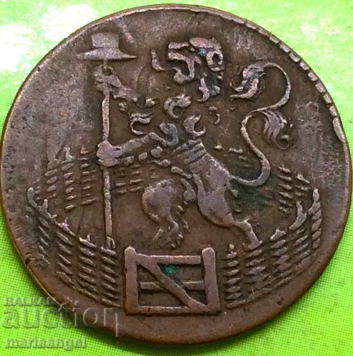 Ολλανδία 1 Duit 1780 Δημοκρατία - 6 επαρχίες 3,27γρ χαλκού - 5