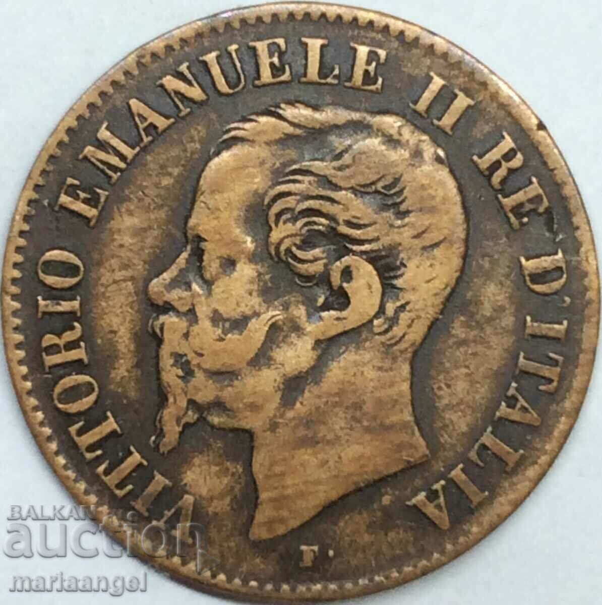 2 centesimi 1861 Italy M - Milan