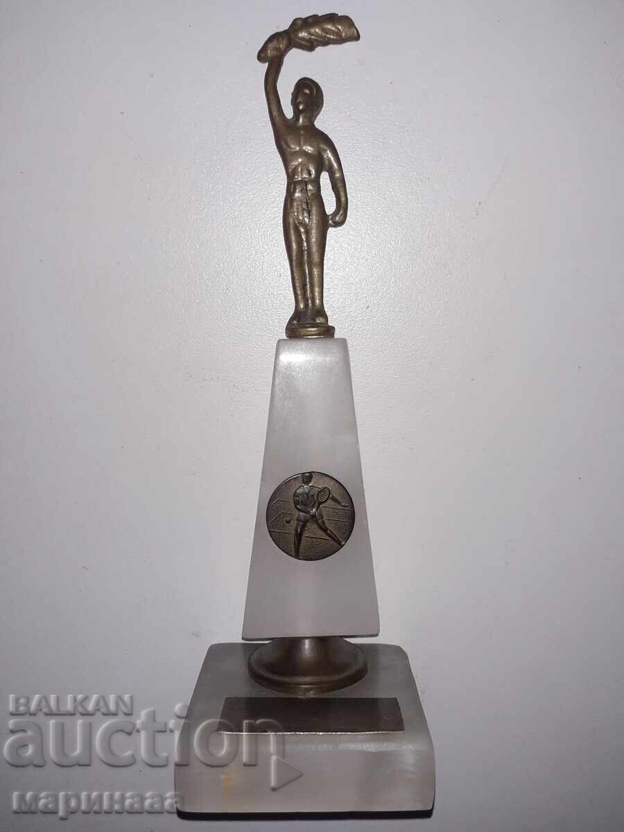 CUP. AWARD. BRASS, ONYX