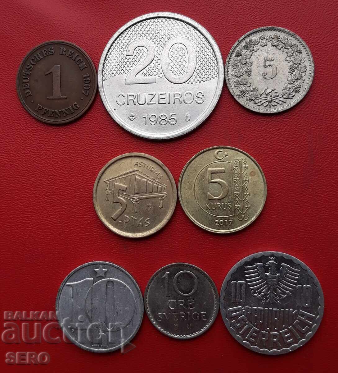 Mixed lot of 8 coins Mixed lot of 8 coins