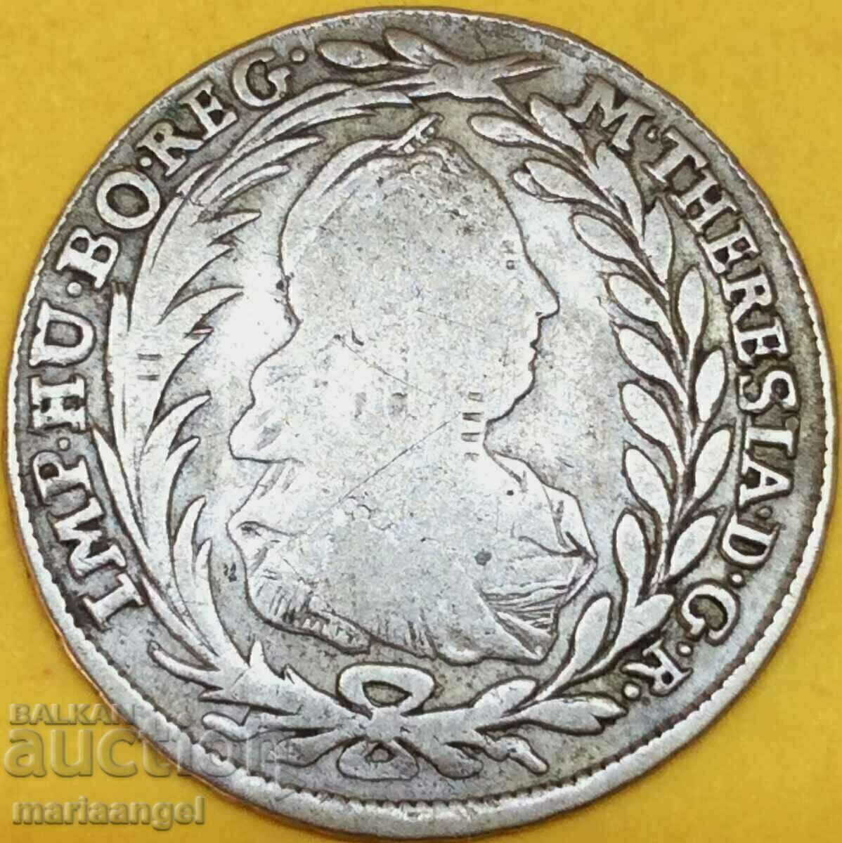 Δημοπρασία 20 Kreuzer 1778 Αυστρία ICFA Maria Theresa - αρκετά σπάνιο Δημοπρασία 20 Kreuzer 1778 Αυστρία ICFA Maria Theresa - αρκετά σπάνιο