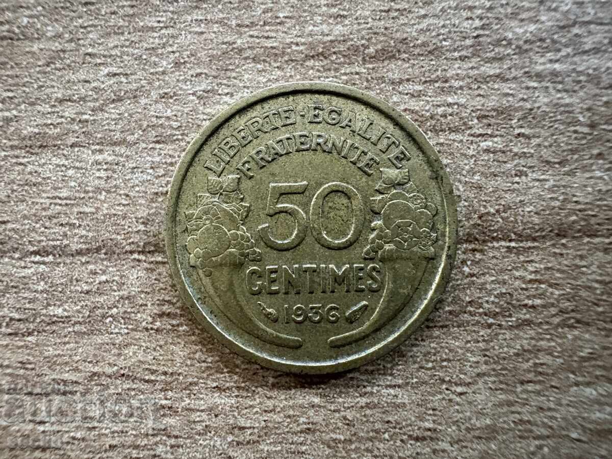 France - 50 Centimes (1936)