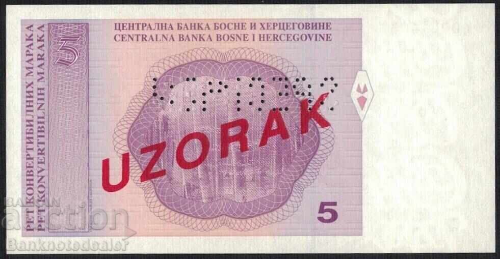 Βοσνία 5 Konvertibilnih Maraka 1998 ΔΟΚΙΜΙΟ Pick 62s1 με τιμή 90.00 BGN | € 46.02