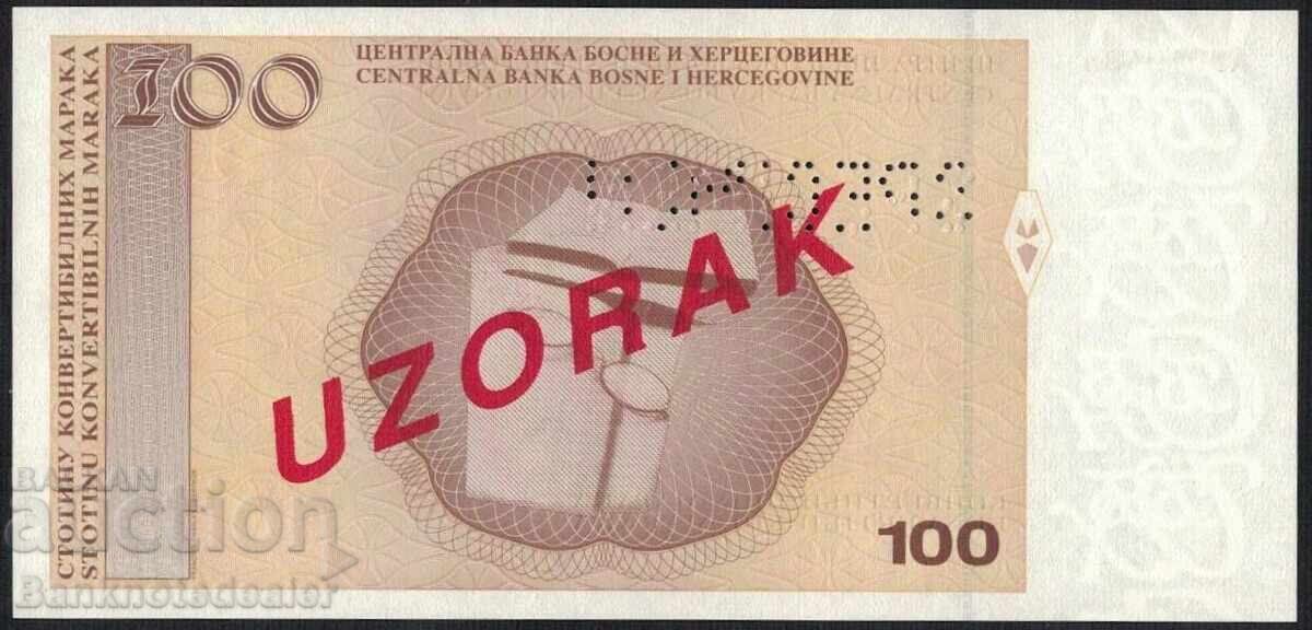 Βοσνία 100 Konvertibilnih Maraka 1998 SPECIMEN Pick 70s με τιμή 210.00 BGN | € 107.37