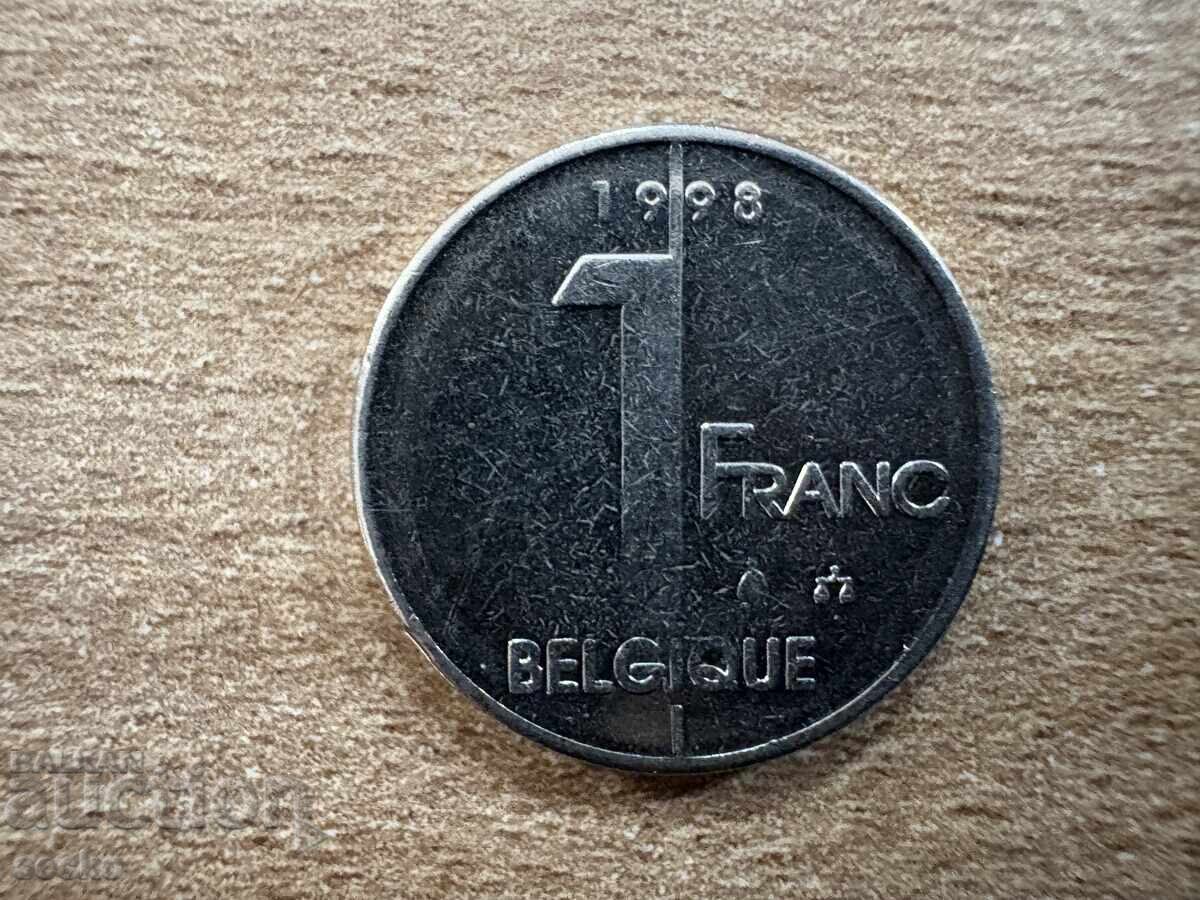 Belgium - 1 Franc (1998) - BELGIQUE Belgium - 1 Franc (1998) - BELGIQUE