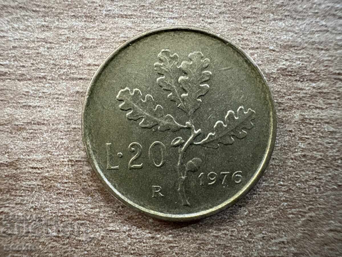 Ιταλία - 20 λίρες (1976)