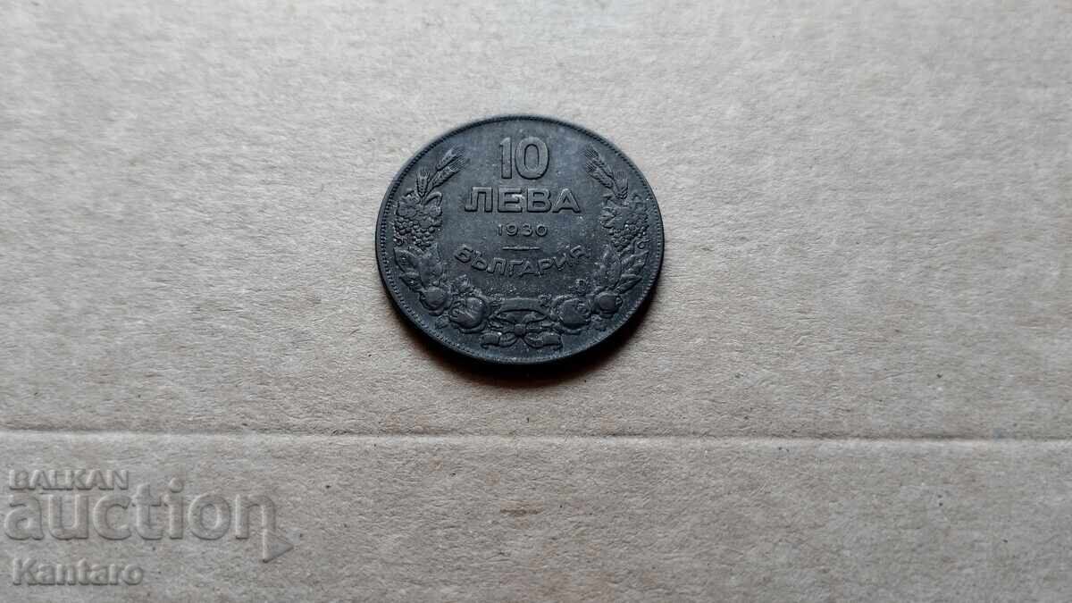 Аукцион Монета - БЪЛГАРИЯ - 10 лева 1930 г.