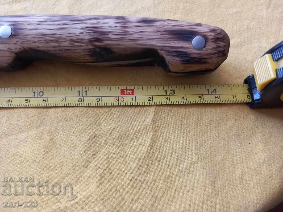 Стар нож дървена кания - 6