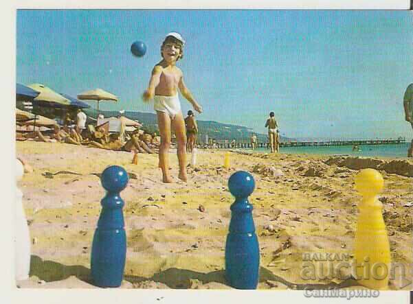 Καρτ ποστάλ Βουλγαρία Βάρνα Χρυσή Ακτή Παραλία 33*
