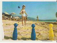 Carte poștală Bulgaria Varna Nisipurile de Aur Plaja 33*