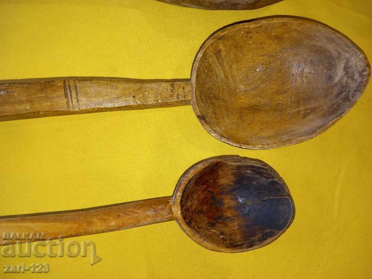 Стари дървени лъжици /поварийки/ - 5