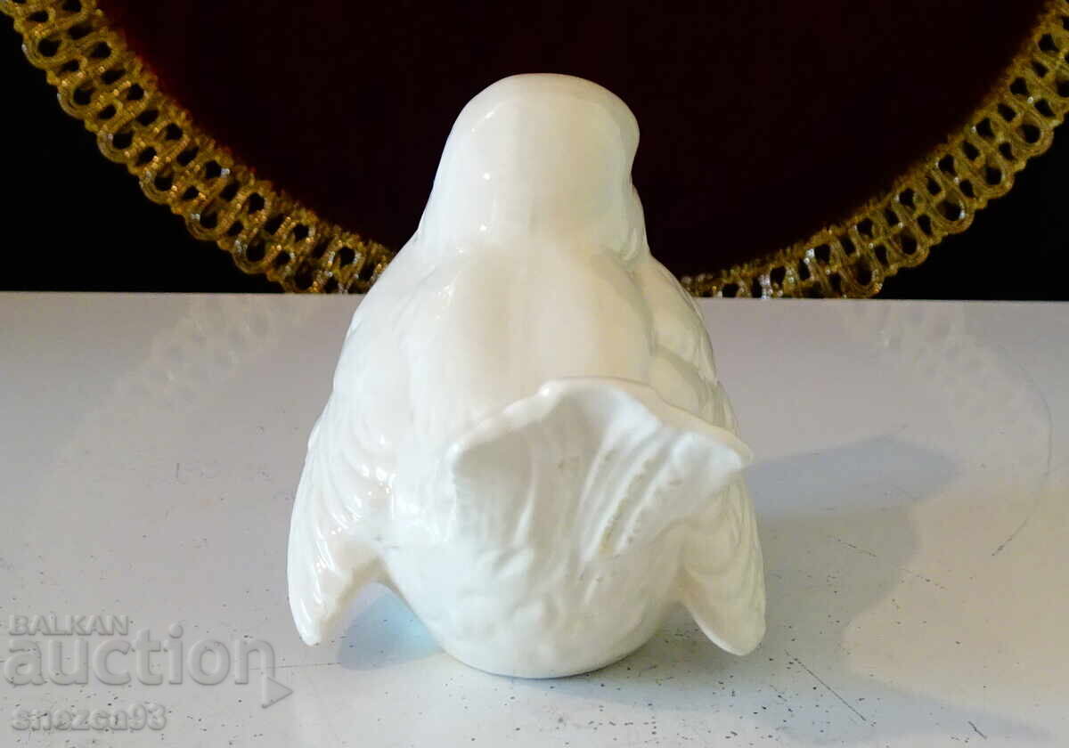 Porcelain figure bird Sparrow, Goebel, gold - 6