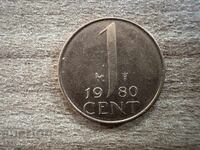 Ολλανδία - 1 σεντ (1980)