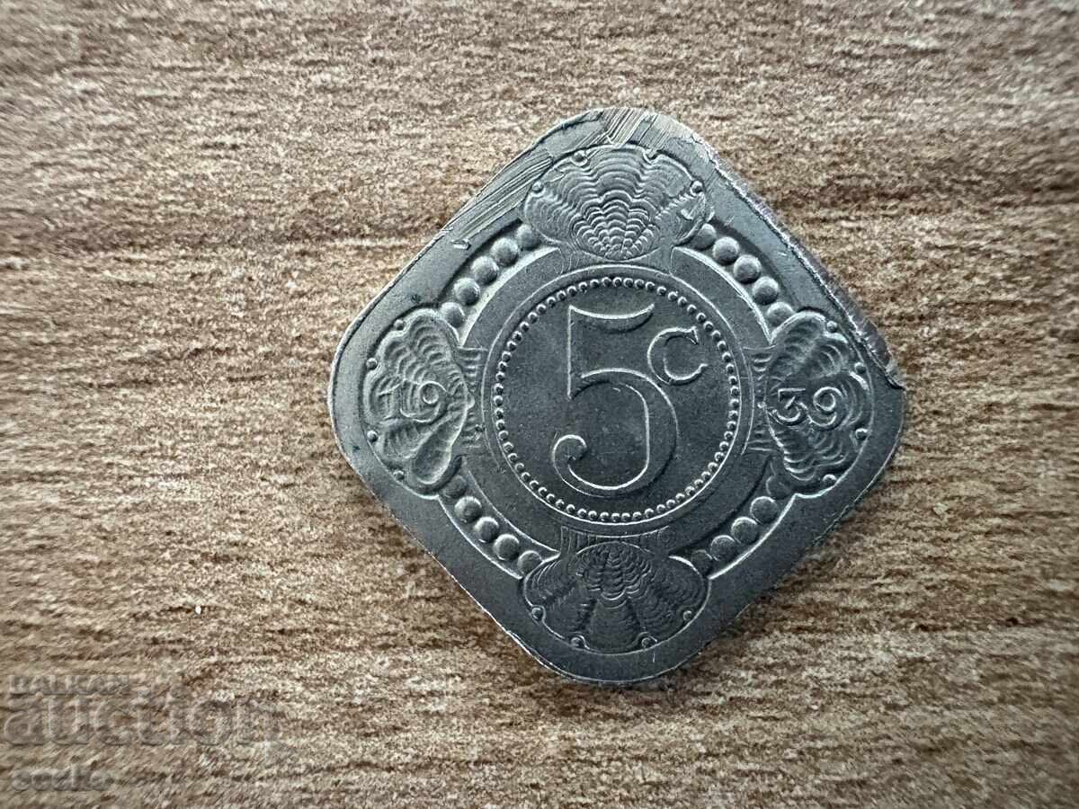 Ολλανδία - 5 λεπτά (1939) Ολλανδία - 5 λεπτά (1939)