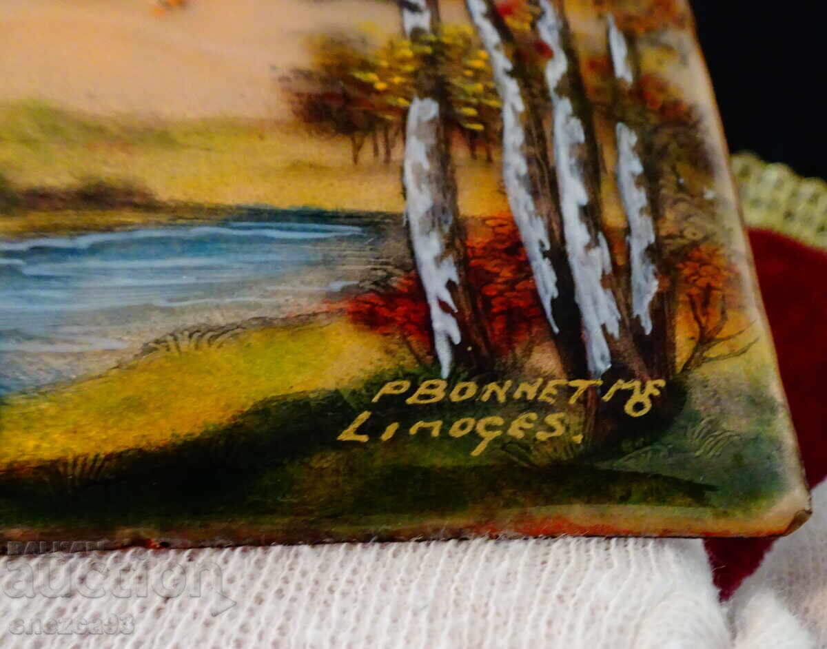 Limoges Enamel Painting by P. Bonnet with price 56.00 BGN | € 28.63
