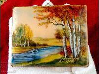 Limoges Enamel Painting by P. Bonnet