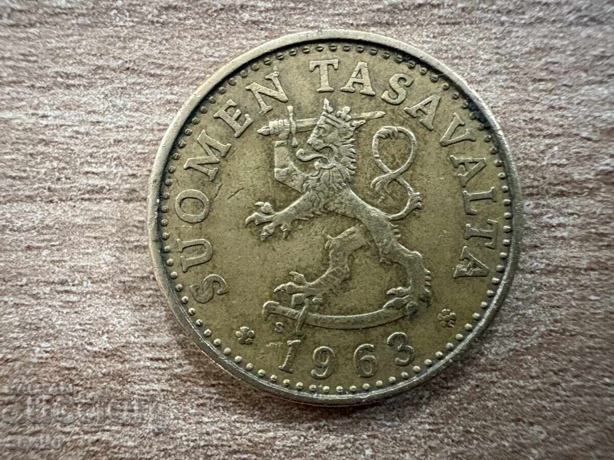 Finland - 20 penniä (1963) with price 0.30 BGN | € 0.15