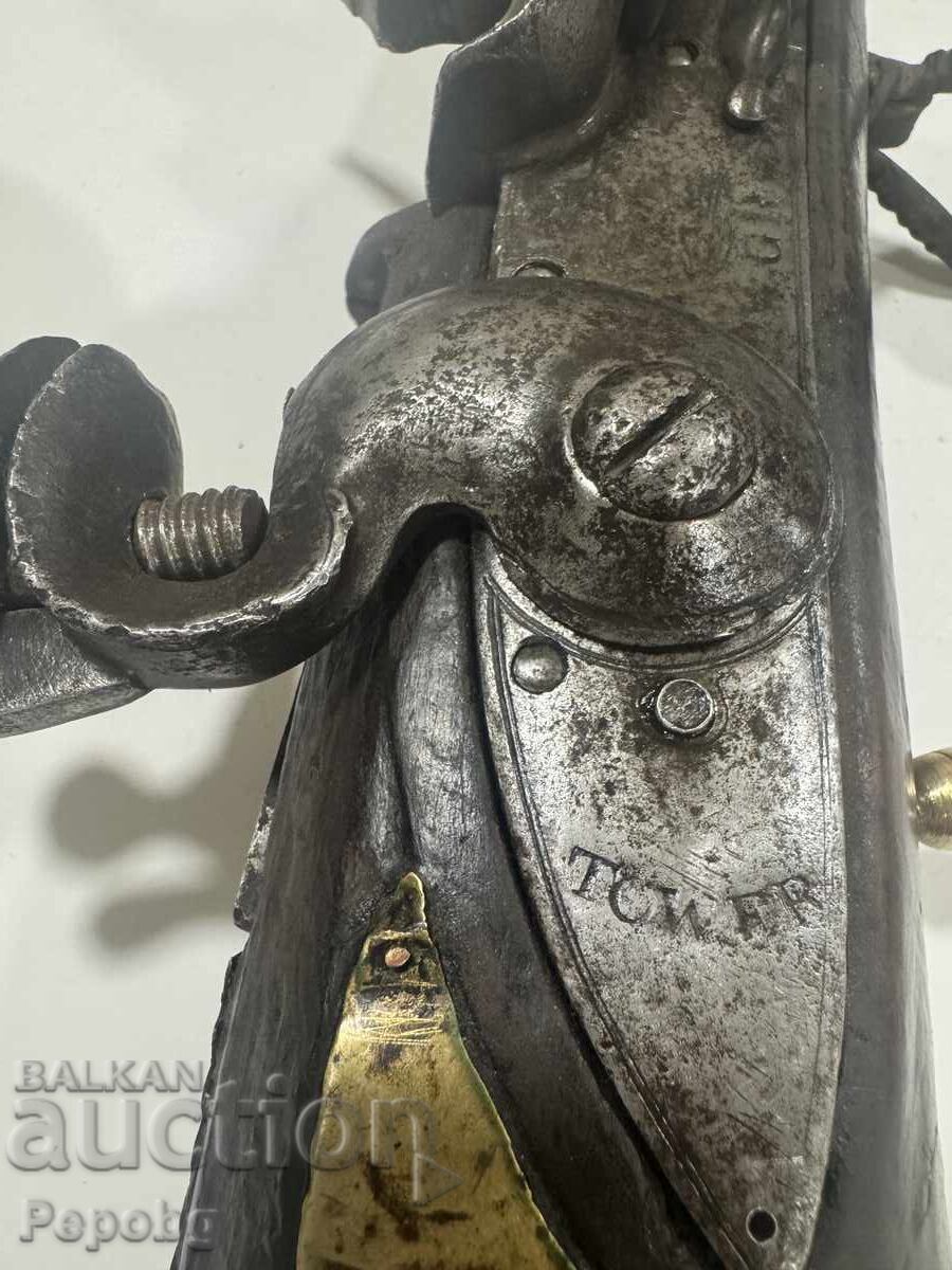 Old flintlock rifle - 5