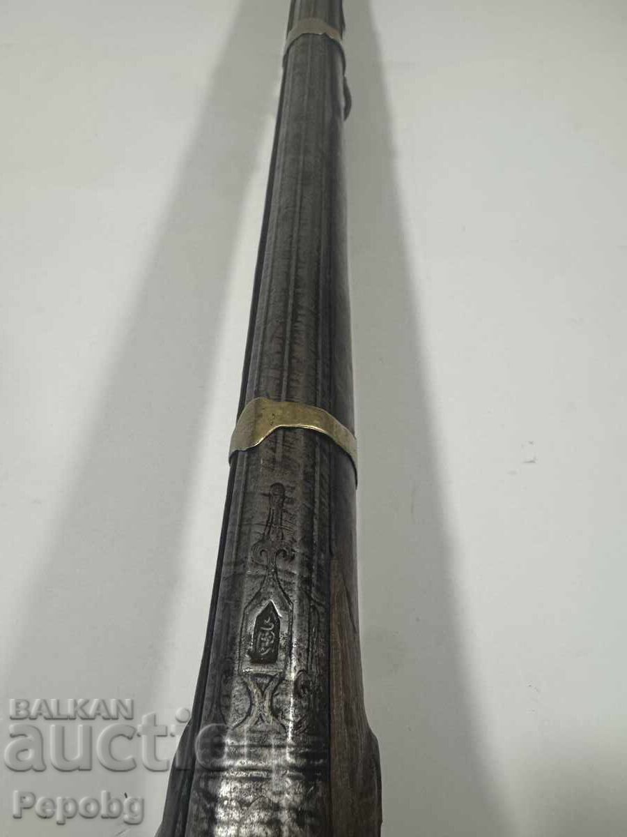 Old flintlock rifle - 6